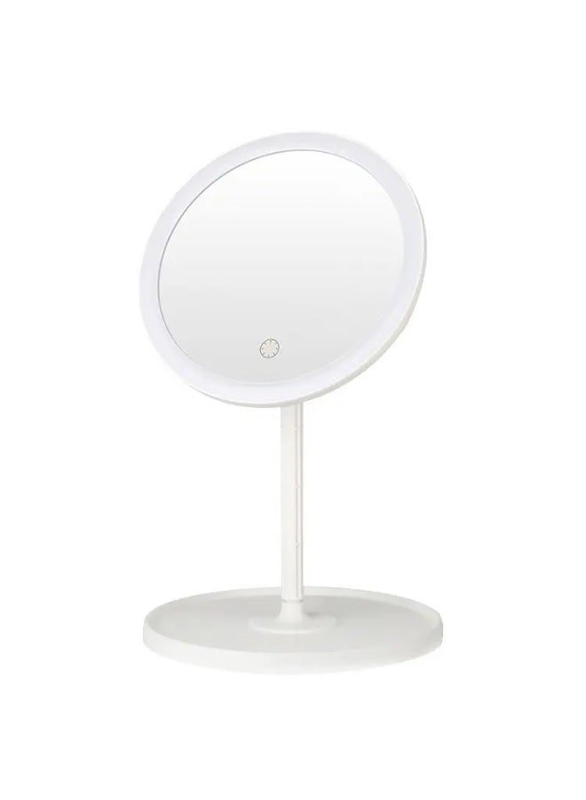 LED Makeup Mirror, Portable Foldable Lighted Vanity Mirror, Rechargeable Cosmetic Mirror（white） - Image 1