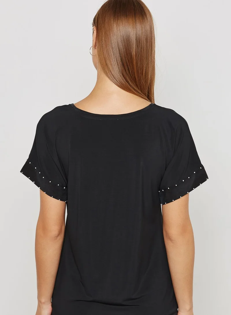 REISS Woven T-Shirt