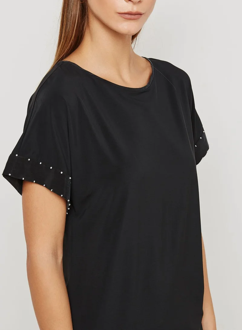 REISS Woven T-Shirt