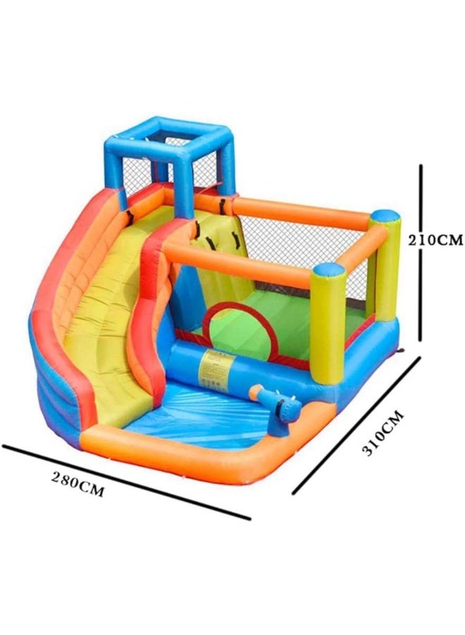 Rainbow Toys RBW Toys Bounce Slide House Jumper Water Slide Park Combo for Kids Outdoor Party with Air Blower - Image 2