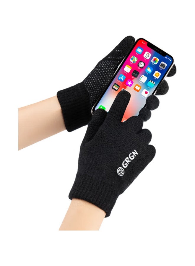 GRGN [Two Pairs] Gloves For Men And Women, Winter Thickened Warm Touchscreen Ski Gloves, Cold-Proof Cycling And Driving Gloves - Image 1