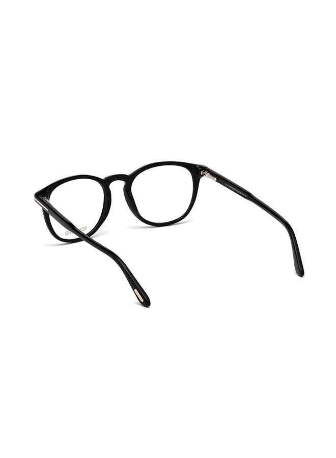 Unisex Round Eyeglass Frames Shiny Black TOMFORD FT540100149 49 mm