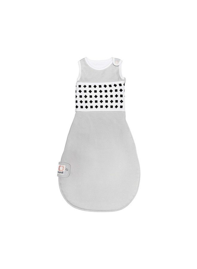 Nanit Nanit Breathing Wear Sleeping Bag 100% Cotton Baby Sleep Sack Works With Nanit Pro Baby Monitor To Track Breathing Motion Sensorfree Realtime Alerts Size Large 1224 Months Pebble Grey - Image 1