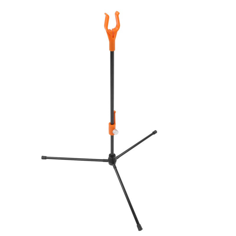 CUPID Recurve Bow Stand Adjustable Glass Fiber Rod Archery Bow Holder Rack Ultralight Portable Archery Stand for Outdoor Hunting Orange - Image 4