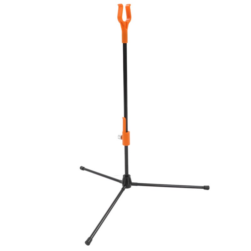 CUPID Recurve Bow Stand Adjustable Glass Fiber Rod Archery Bow Holder Rack Ultralight Portable Archery Stand for Outdoor Hunting Orange - Image 5