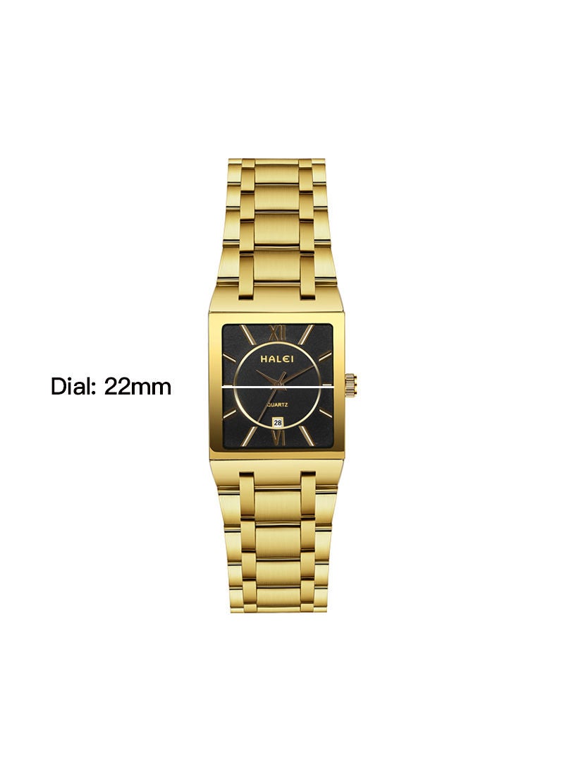 HALEI ساعة هالي هارلي 564 كوارتز بسيطة للزوجين - Image 5
