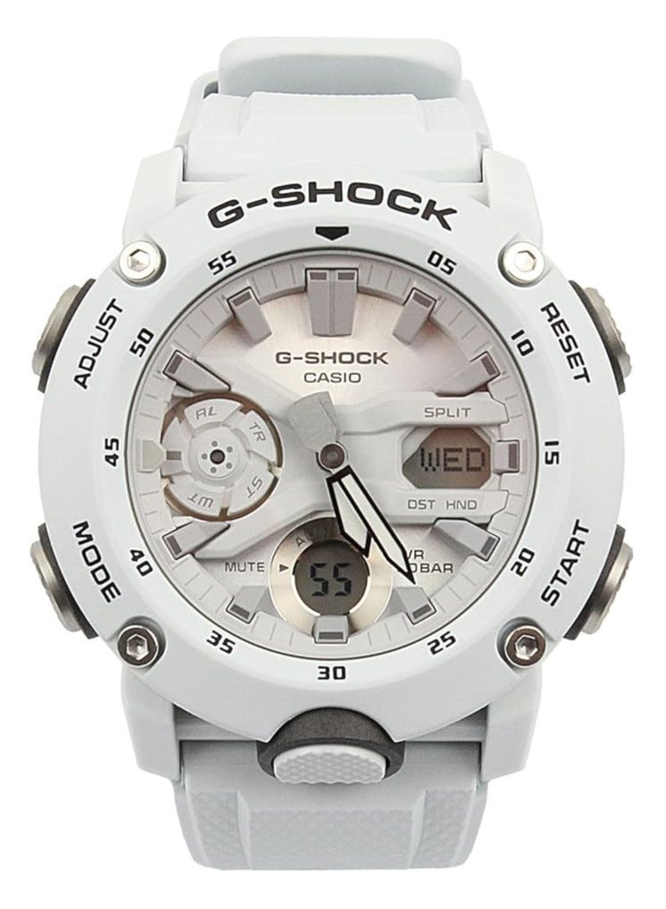 Casio G-Shock Men's White Dial Analog-Digital Watch GA-2000S-7ADR - Image 1