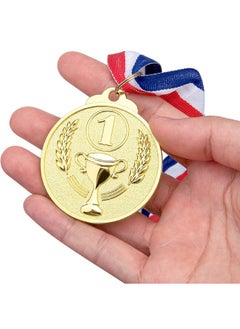 Generic 6PCS Number Medals, Gold Silver Bronze Winner Medals with Ribbon, Winner Awards 1st 2nd 3rd Metal Medals, Olympic Style Winner Awards for Sports, Party, Tournaments, ,Competitions（Diam：2 inch）  - Image 4