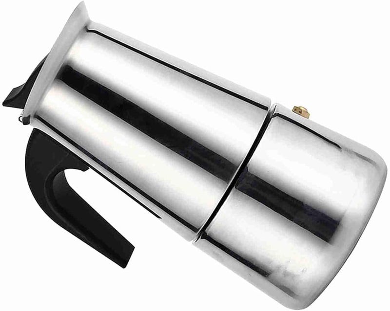 ZJchao Stainless Steel Stovetop Coffee Maker 450ml Ergonomic Handle Design - Image 3