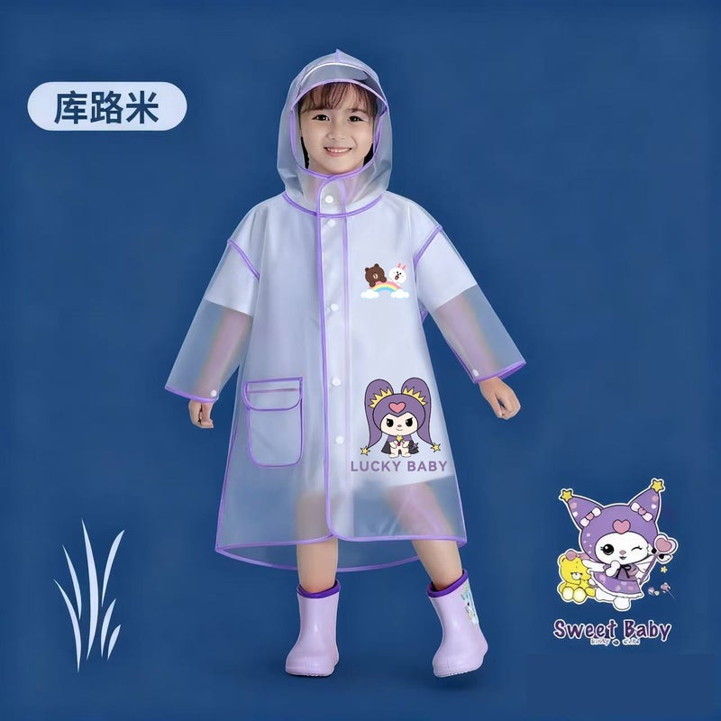 Children'S Cute Raincoat Boys And Girls Children'S Cartoon Waterproof Poncho For Children Boys And Girls Students Children'S Raincoat For Children - Image 4