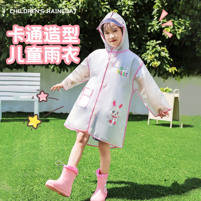 Children'S Cute Raincoat Boys And Girls Children'S Cartoon Waterproof Poncho For Children Boys And Girls Students Children'S Raincoat For Children - Image 1