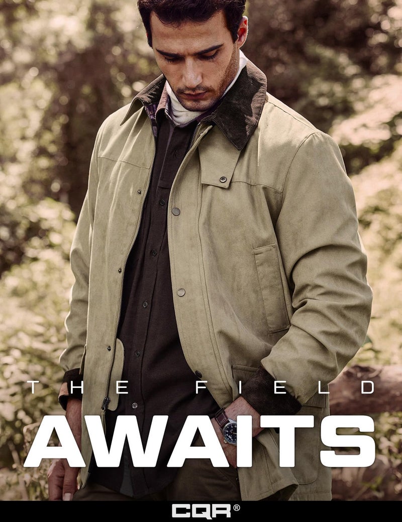 CQR Men's Flannel Shirt Jacket Long Sleeve, Winter Warm Outdoor Casual Plaid Jacket Coat with Pockets, Suede Huntsman Aged Barrel, X-Large - Image 4