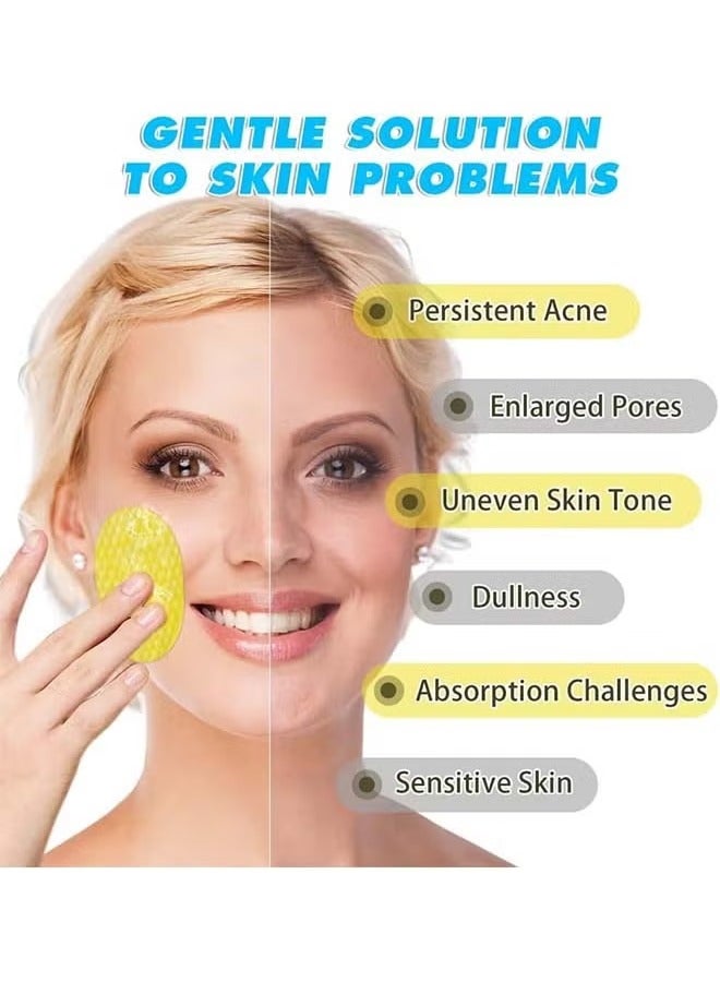 40Pcs Kojic Acid & Turmeric Cleansing Pads For Dark Spots | Turmeric Kojic Acid Cleansing Pads Helps Balance Skin Oil & Water, Fade Spot, Remove Excess Keratin, Clean oil Refines Pores