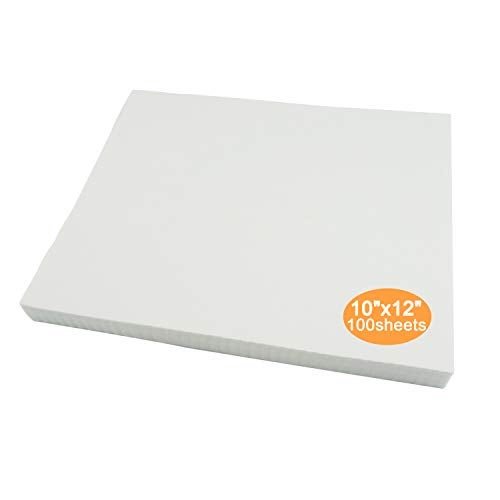 New brothread دعم تطريز ماكينة بروثيرد القابل للتمزق 10"x12" - 100 ورقة مقطوعة مسبقًا - وزن متوسط 1.8 أونصة - تناسب حلقات 5x7 - Image 1