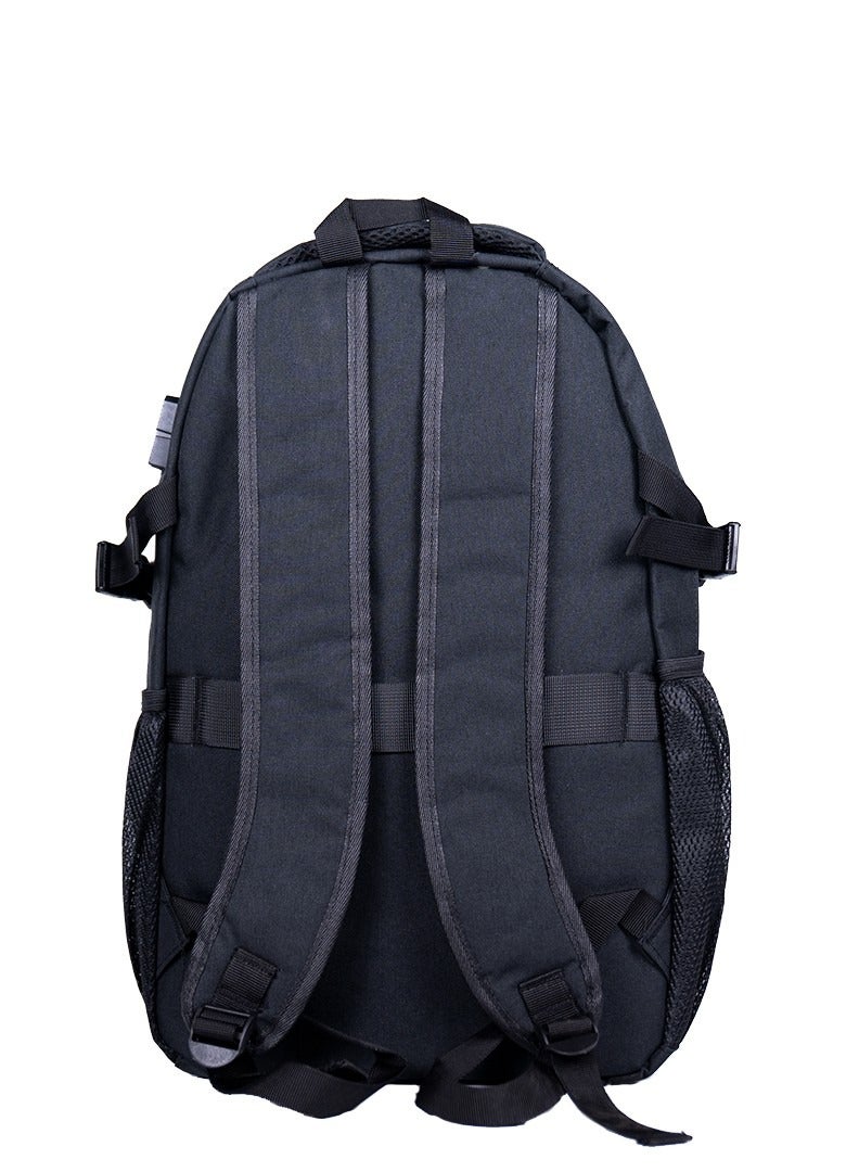 ناسا حقيبة ظهر أكسفورد للكمبيوتر المحمول 31X15X46 سم / شعار مطرز / جيب عربة وجيب للكمبيوتر المحمول / منفذ شحن USB - أسود - Image 3