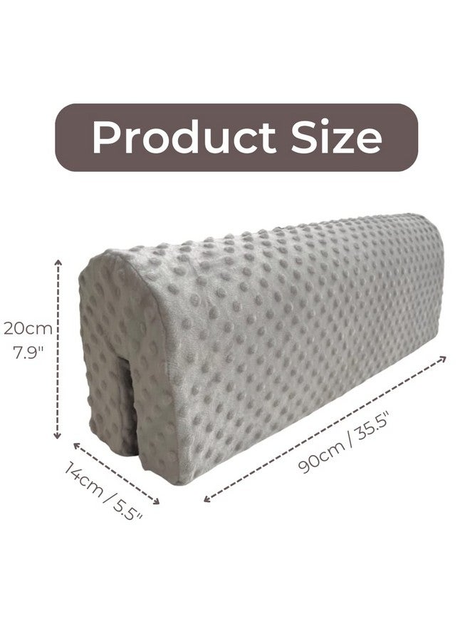 Wonder Space Toddlers' Bed Rail Bumpers Protecter - Children's Bed Guardrail Padding - Anti-Collision | Increased Height | Fall Prevention - Easy Installation Enhanced Safety Mostly Fit (Grey, 3ft) - Image 5