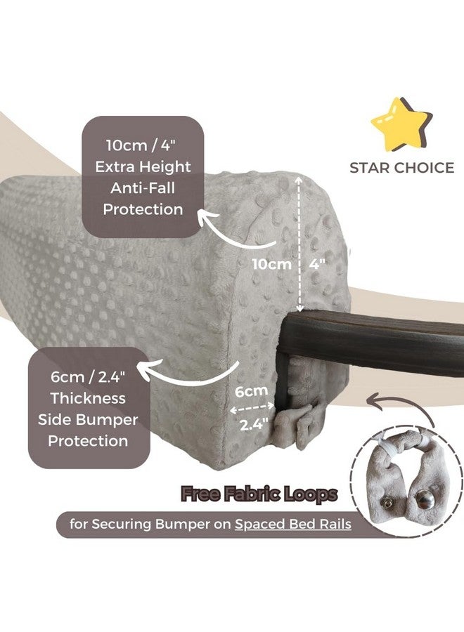 Wonder Space Toddlers' Bed Rail Bumpers Protecter - Children's Bed Guardrail Padding - Anti-Collision | Increased Height | Fall Prevention - Easy Installation Enhanced Safety Mostly Fit (Grey, 3ft) - Image 4