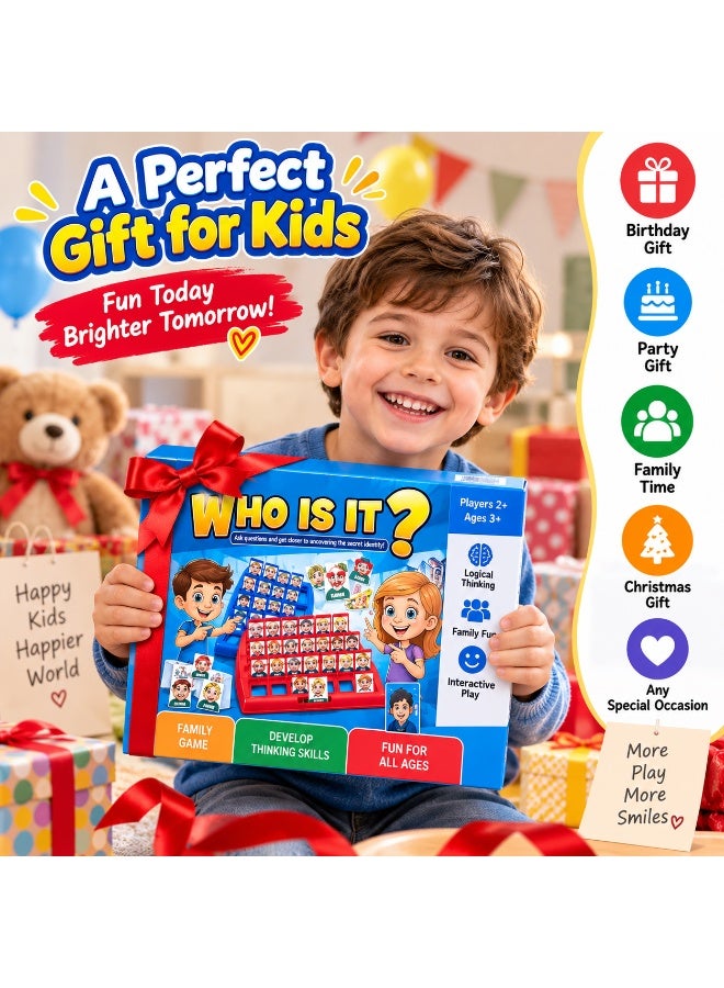 Twisoo Who Is It Guessing Board Game for Kids, Classic Guess Who Family Game with Character Cards, Interactive Question & Answer Game for Children, Family Game Night & Parties - Image 5