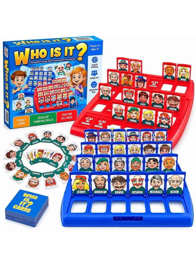 Twisoo Who Is It Guessing Board Game for Kids, Classic Guess Who Family Game with Character Cards, Interactive Question & Answer Game for Children, Family Game Night & Parties - Image 1
