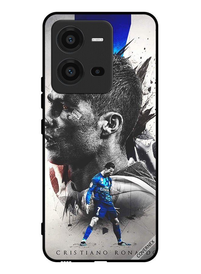 Covernex Protective Case Cover For vivo V25 Cristiano Ronaldo Wallpaper - Image 1