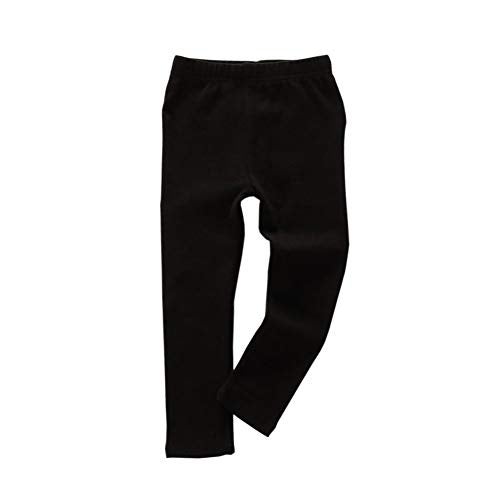 JWWN Toddler Boys Girls Long Johns Thermal Underwear Set 2PC Crewneck Tops and Bottom Kids Pajamas Warm Jammies,(Black,3T) - Image 3