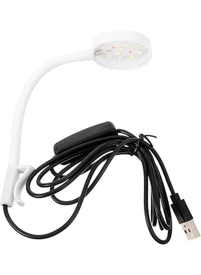 مصباح حوض السمك LED يعمل بالطاقة من USB، بتصميم مشبك صغير الحجم. - Image 1