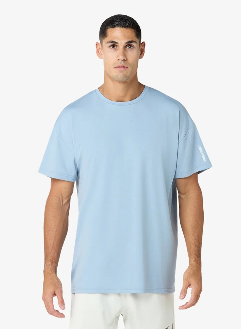 سكوات وولف تيشيرت فضفاض أساسي