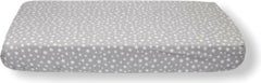 Bebek Özel Baby Special Cotton Baby and Kids Fitted Sheet Gray Background with White Stars 50 x 90 cm  - Image 3