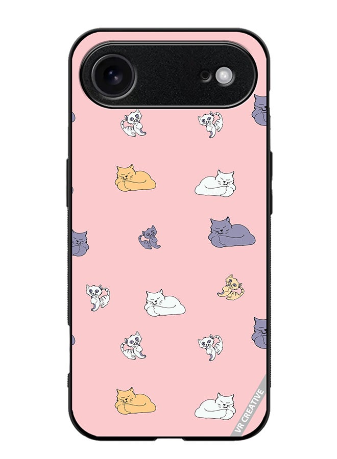 VR CREATIVE Protective Case Cover For Apple iPhone 17 Air Sleeping Cats And Playing Kittens Design Multicolour