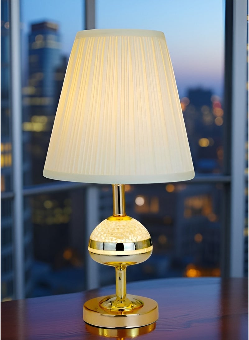ICTC Table Lamp – Dual Upper & Lower Lighting | Stainless Steel with Acrylic Shade | Elegant Home & Office Decor - Image 5