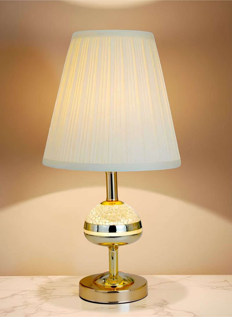 ICTC Table Lamp – Dual Upper & Lower Lighting | Stainless Steel with Acrylic Shade | Elegant Home & Office Decor - Image 1