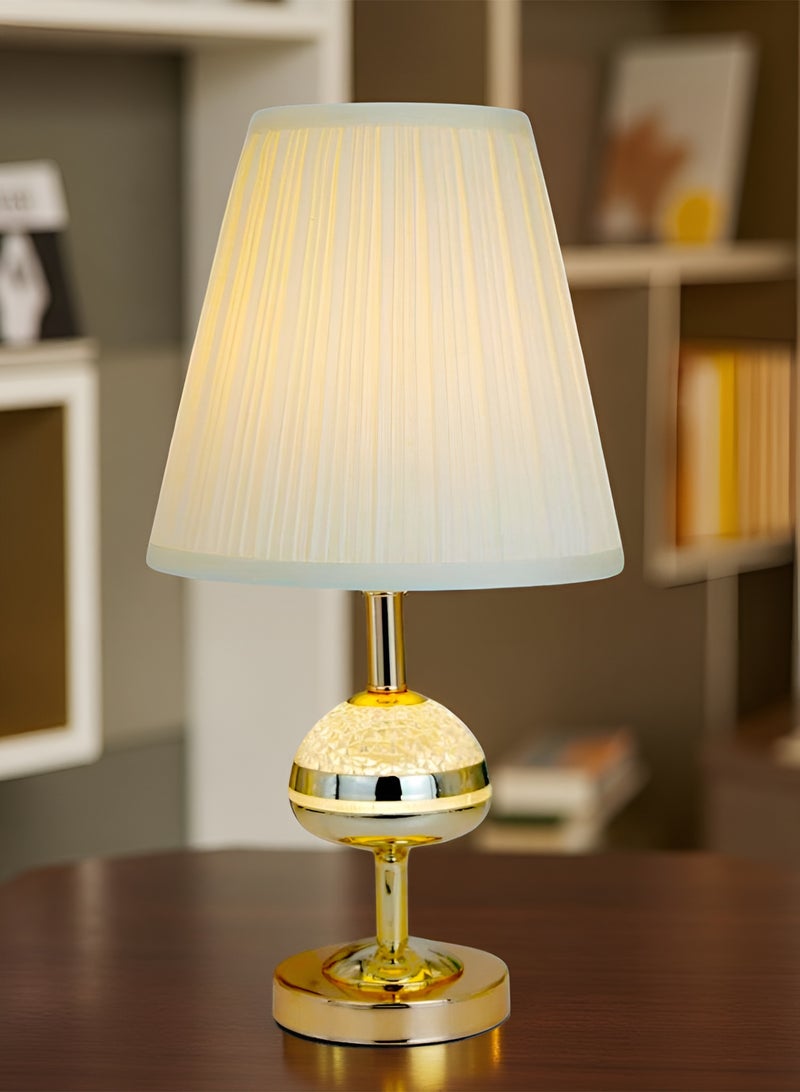 ICTC Table Lamp – Dual Upper & Lower Lighting | Stainless Steel with Acrylic Shade | Elegant Home & Office Decor - Image 4