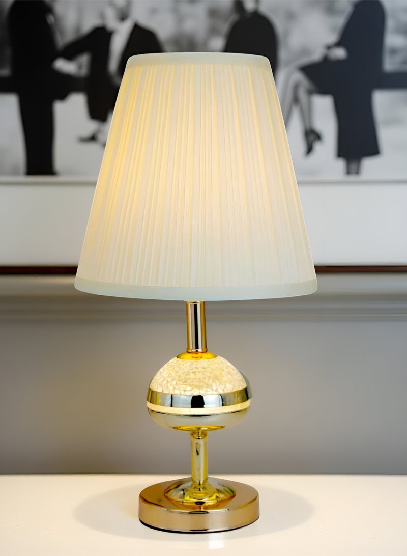 ICTC Table Lamp – Dual Upper & Lower Lighting | Stainless Steel with Acrylic Shade | Elegant Home & Office Decor - Image 3