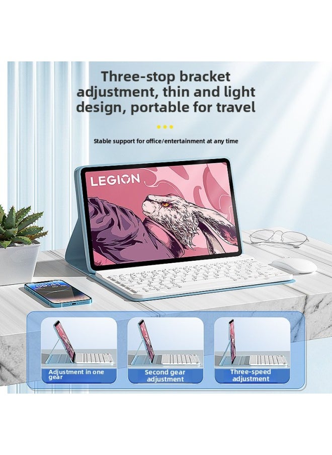 Generic For Lenovo Saver Y700 Tablet Three-generation Protective Cover Small Pad12.7 With Bluetooth Keyboard And Mouse-Color:Lavender Purple Gray + White Colorful Touch-Product Type:Lenovo Savior Y700 Third Generation 2025 ( 8.8inch )  - Image 3
