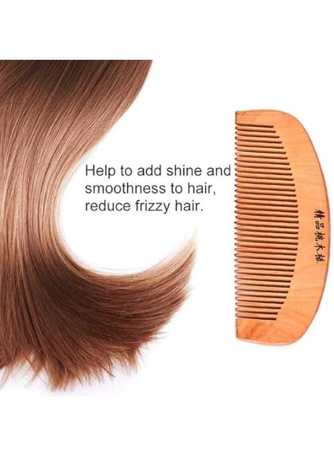 Natural Wood Hair Styling Comb - Promotes Hair Growth & Shine, Reduce Breakage and Stimulate Scalp Blood Circulation - Natural & Daily Hair Care Tool - Image 5