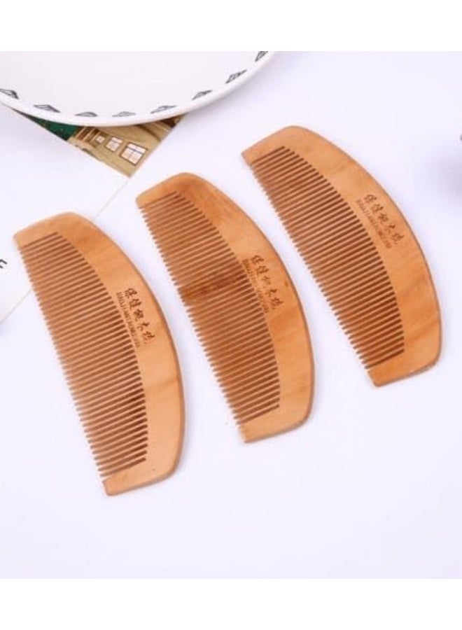 Natural Wood Hair Styling Comb - Promotes Hair Growth & Shine, Reduce Breakage and Stimulate Scalp Blood Circulation - Natural & Daily Hair Care Tool - Image 3