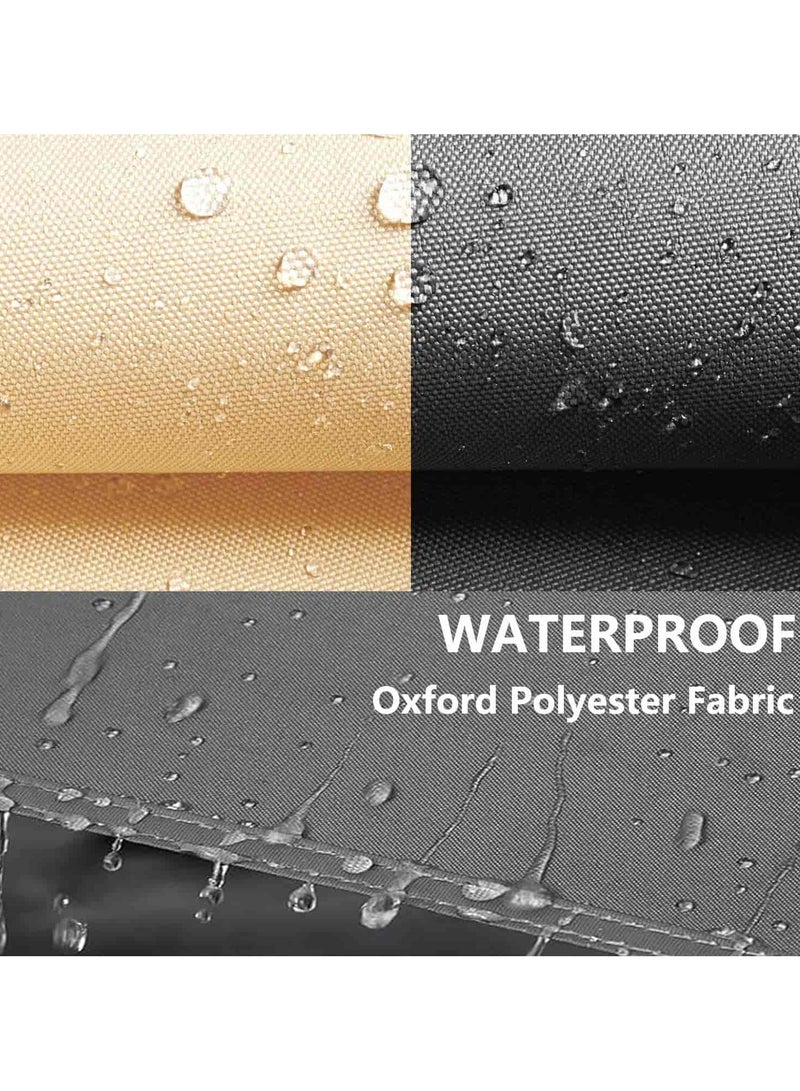 أديلي مظلة شمسية خارجية 3×4م مقاومة للماء 185GSM، مظله خارجيه للحديقة مظلة حديقة مظلات خارجية للحدائق، حماية من الأشعة فوق البنفسجية للفناء والتراس والحديقة (كاكي) - Image 5