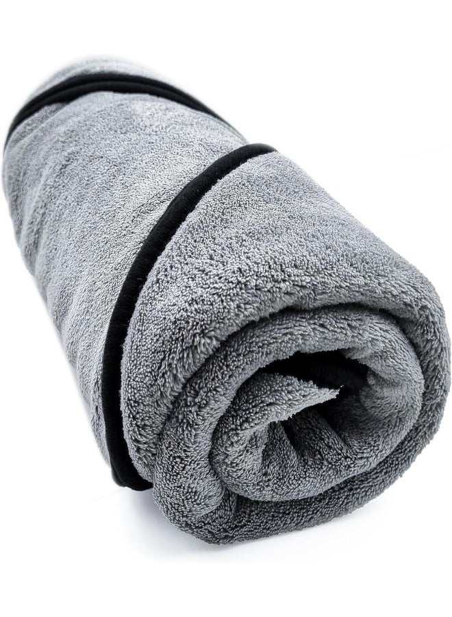SOFTSPUN Microfiber Baby Face And Bath Towel Set Of 1 Piece 70x140 Cms 280 GSM Light Grey - Image 2