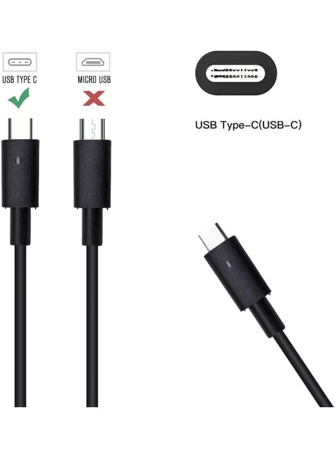 Terabyte New Replace 45W Type-C Charger Adapter Compatible with Dell XPS 13 9365 9370 7390 9380, Latitude 7389 7390 7275 7370 7390-2in1, VENUE 8 PRO 5855, 492-BBUU, LA45NM150, HDCY5+UK Power Cord - Image 3