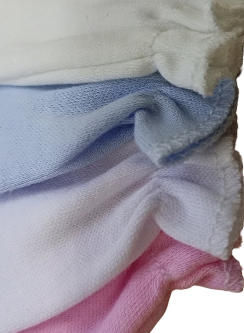 4 Pairs Anti Scratch Baby Gloves Cotton Safe and Gentle on Your Baby's Skin, Baby Gloves for 0-6 Months  - Image 2