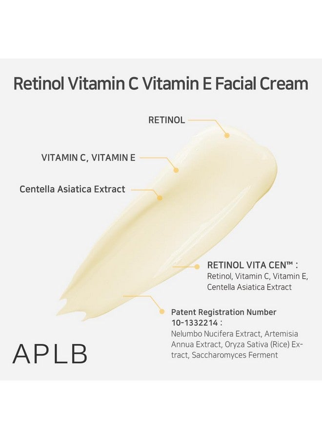 APLB Retinol Vitamin C Vitamin E Facial Cream | RETINOL VITA CEN™ 21.6% 1.86 FL.OZ/Korean Skincare, Deep hydration, Retinol, Revitalize for gentle and improve skin texture - Image 4