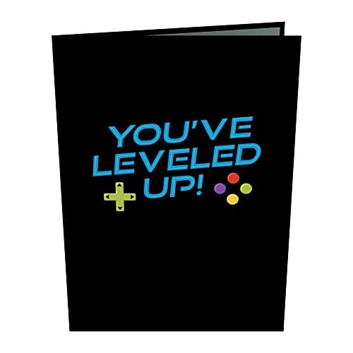 Lovepop Happy Birthday Pop-Up Card for Her, Him, Girls, Boys - 3D Greeting Cards - Leveled Up - 5" x 7" - Blank Notecard & Envelope Included - Image 3