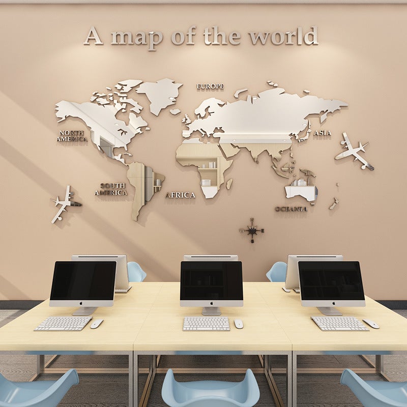 Dedicated Wall Stickers Creative Wall Decoration 3D Acrylic Background Wall Stickers Office Corporate Culture - Image 5