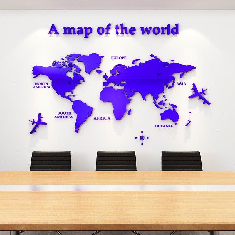 Dedicated Wall Stickers Creative Wall Decoration 3D Acrylic Background Wall Stickers Office Corporate Culture - Image 3