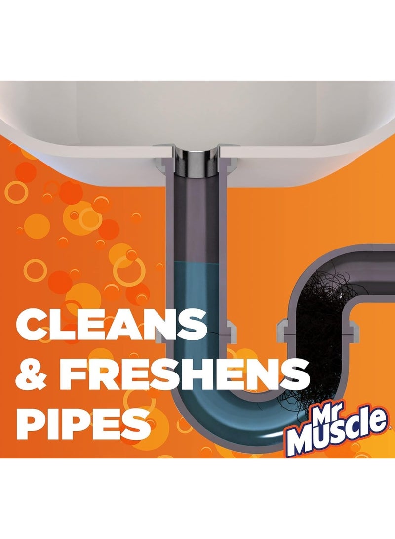 Mr Muscle Mr. Muscle Sink and Drain Gel Cleaner, Clear Blocked Sinks Fast, Works In 5 Minutes, Works 3x Better Than Bleach, Safe for All Pipes, 1L - Image 5