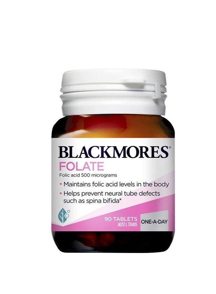 بلاك مورز حمض الفوليك 500 ميكروجرام 90 قرص - Image 1