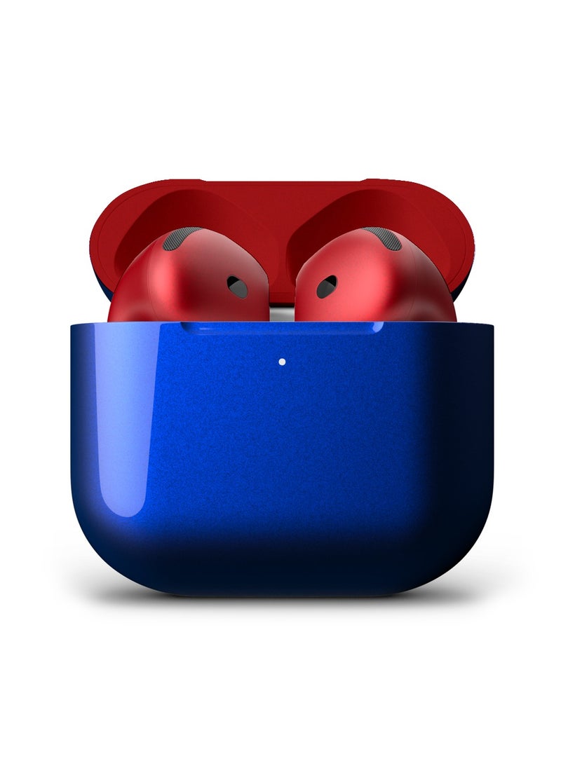 Craft - MERLIN CRAFT CUSTOMIZED APPLE AIRPODS 4 COMBO RED BLUE - Image 1