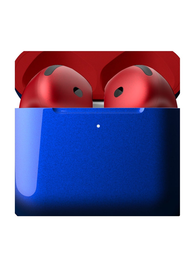 Craft - MERLIN CRAFT CUSTOMIZED APPLE AIRPODS 4 COMBO RED BLUE - Image 1