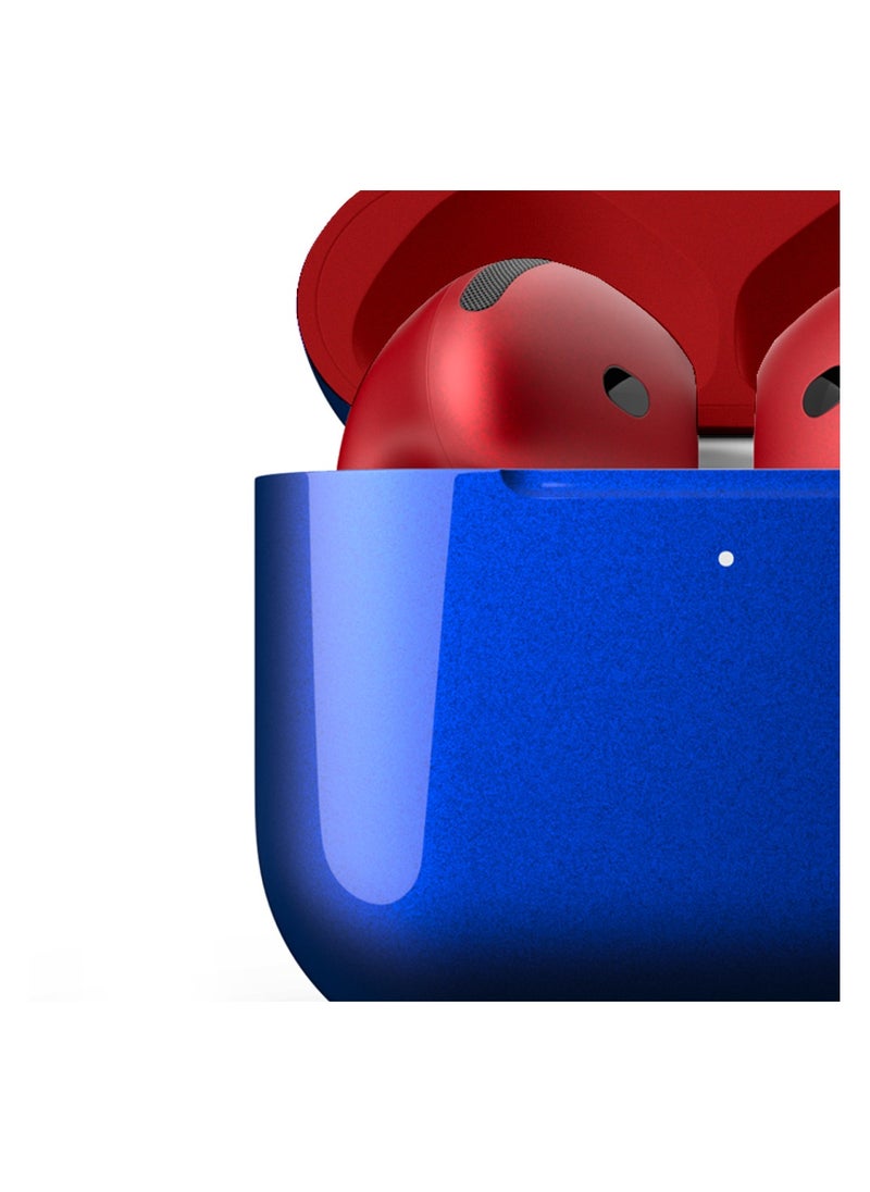 Craft - MERLIN CRAFT CUSTOMIZED APPLE AIRPODS 4 COMBO RED BLUE - Image 1
