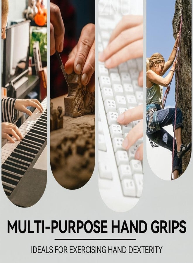 ZMOXY Hand Grip Strengthener Ball for Men & Women | Finger Exerciser Grip Trainer for Forearm Wrist Strength | Stress Relief Therapy Exercise Tool - Image 5